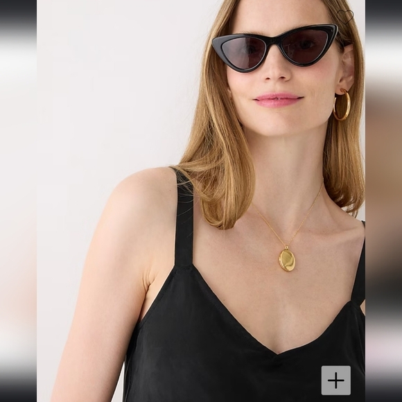 NEW J. Crew Gwyneth V Neck Slip Dress Cupro Blend Black 90s Sheath Midi Summer - Picture 2 of 6